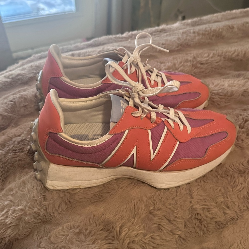 New Balance Women's Vibrant Orange and Purple Sneakers - Picture 2 of 8